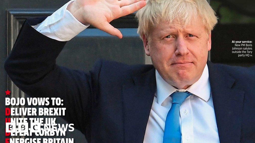 Newspaper Headlines Here Comes Boris The New Dude At No 10 Bbc News