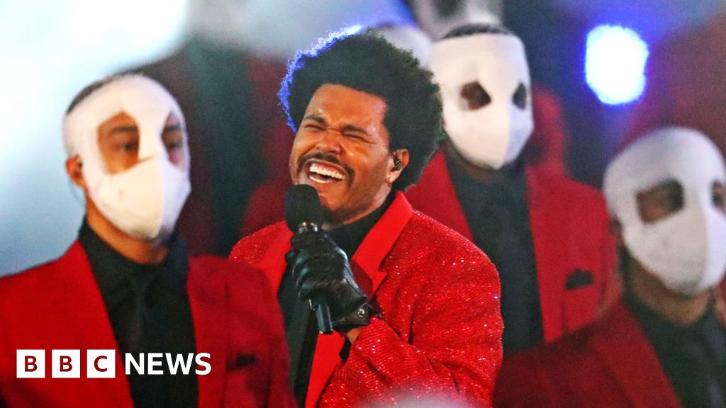 The Weeknd Super Bowl Show Red Blazer Coat