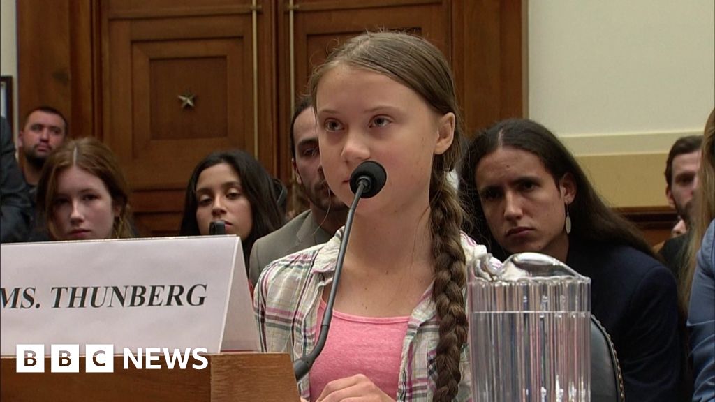 Climate change activist Greta Thunberg testifies to Congress BBC News