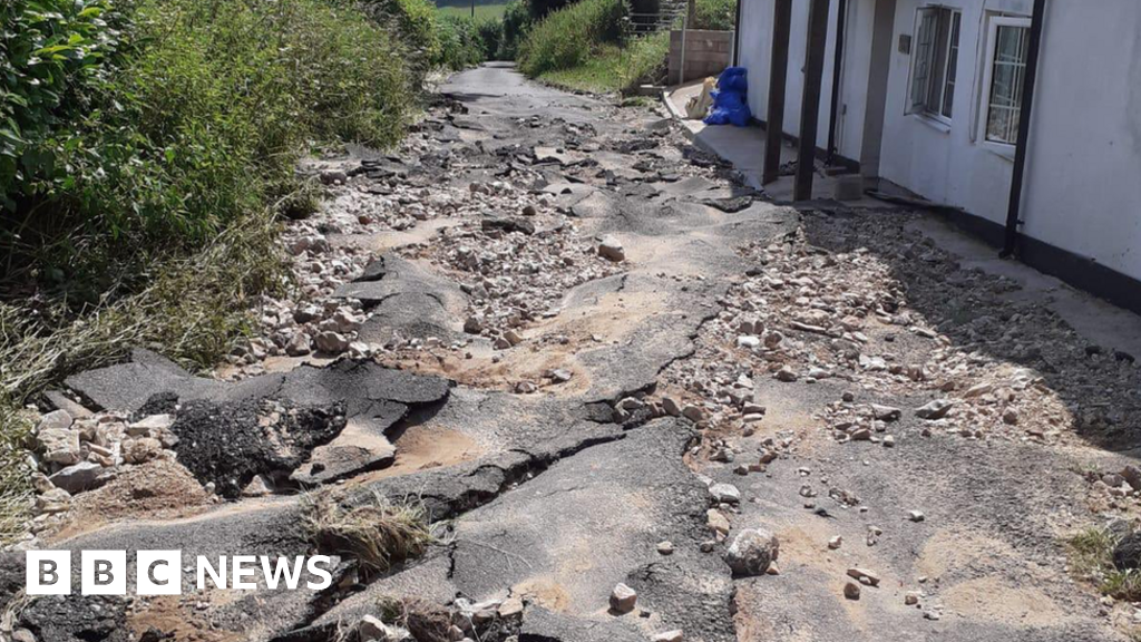 Blast flood damage leaves elderly couple ‘trapped’