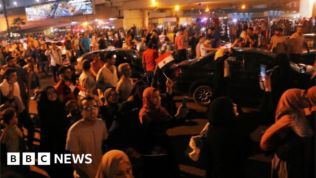 Egyptians protest against President Fattah al-Sisi