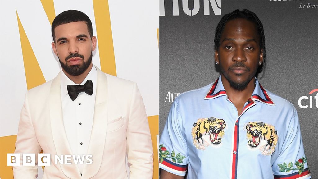 Drake blackface photo used by Pusha T to promote new track, حجم الصورة 1024x576