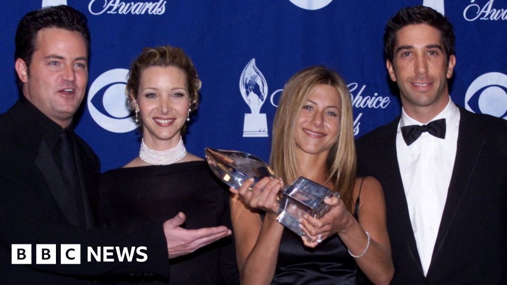 Matthew Perry: Aniston pays final Friends tribute to “our Matty”