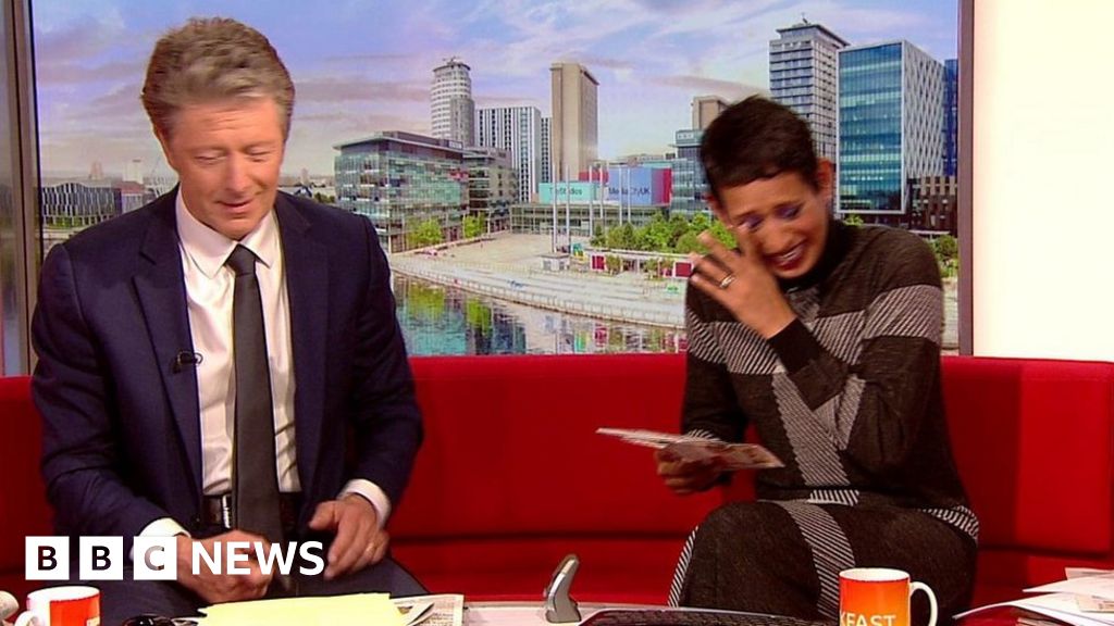 Naga in fits of laughter at Charlie's Mars musings