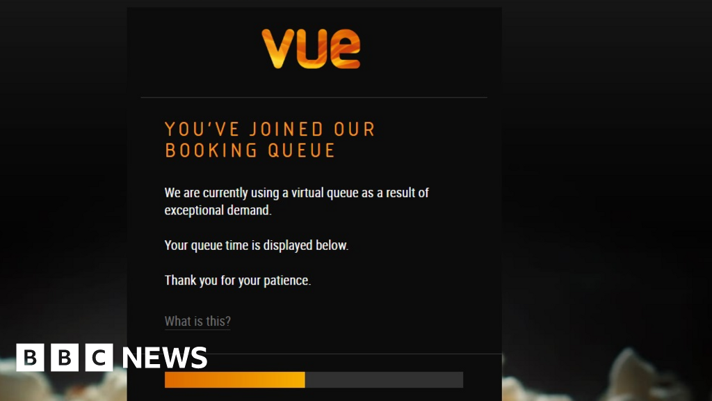 Vue cinema denies website is crashing under high demand BBC News