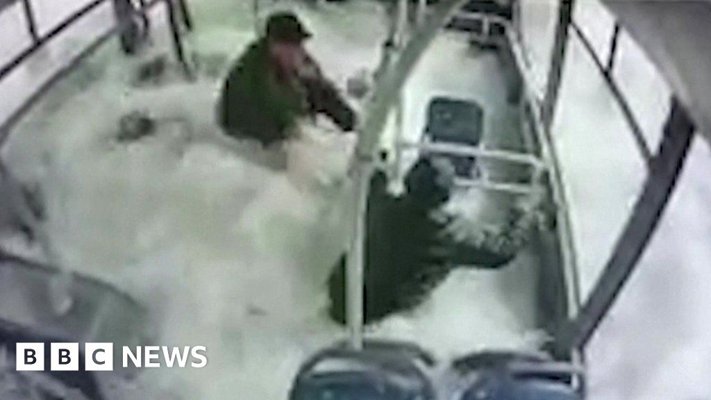 Miraculous escape after bus plunges into Turkey lake
