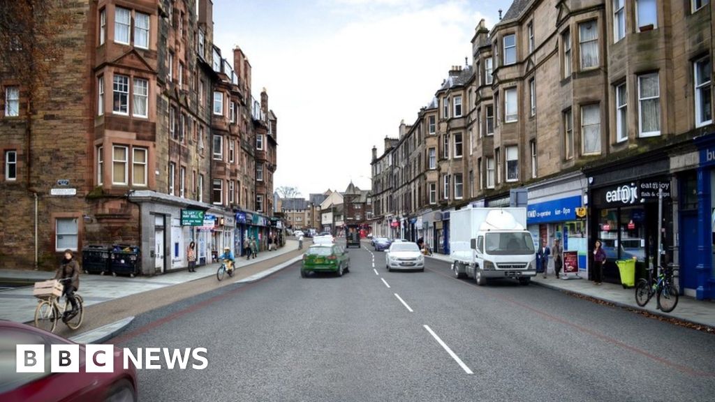 Cycle route to go through Roseburn Terrace in Edinburgh BBC News