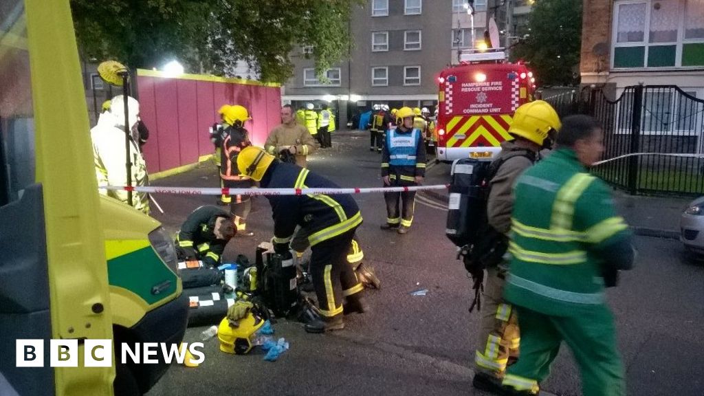 Portsmouth Tower Block Evacuated After Fire - BBC News