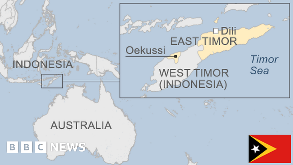 timor sea on world map