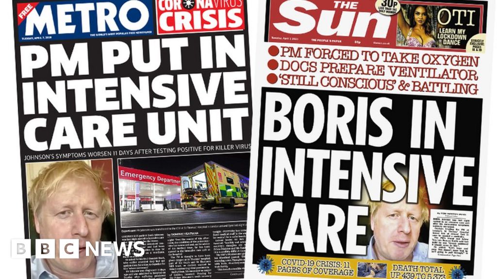 Newspaper Headlines Pms Intensive Care Move Dominates Front Pages 