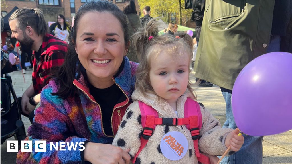 Parents march for help with childcare bills