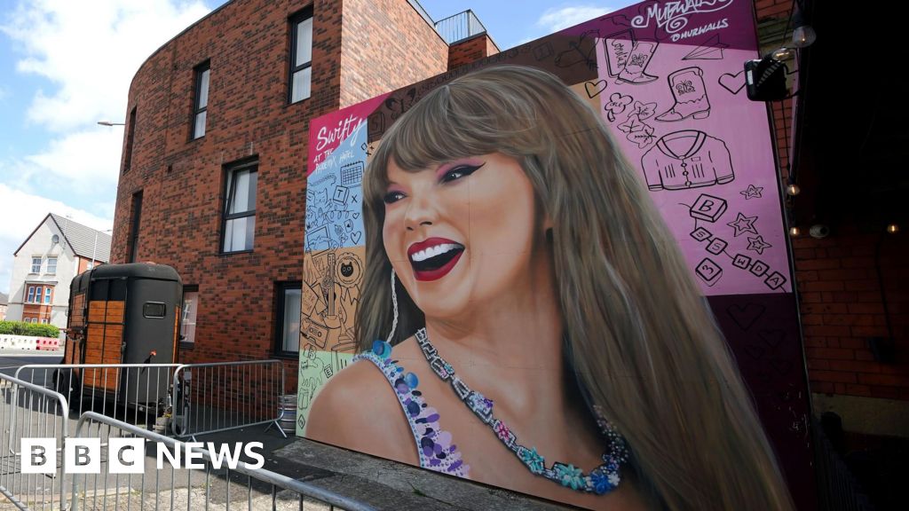 Excitement builds as Liverpool gets Taylor Swift makeover