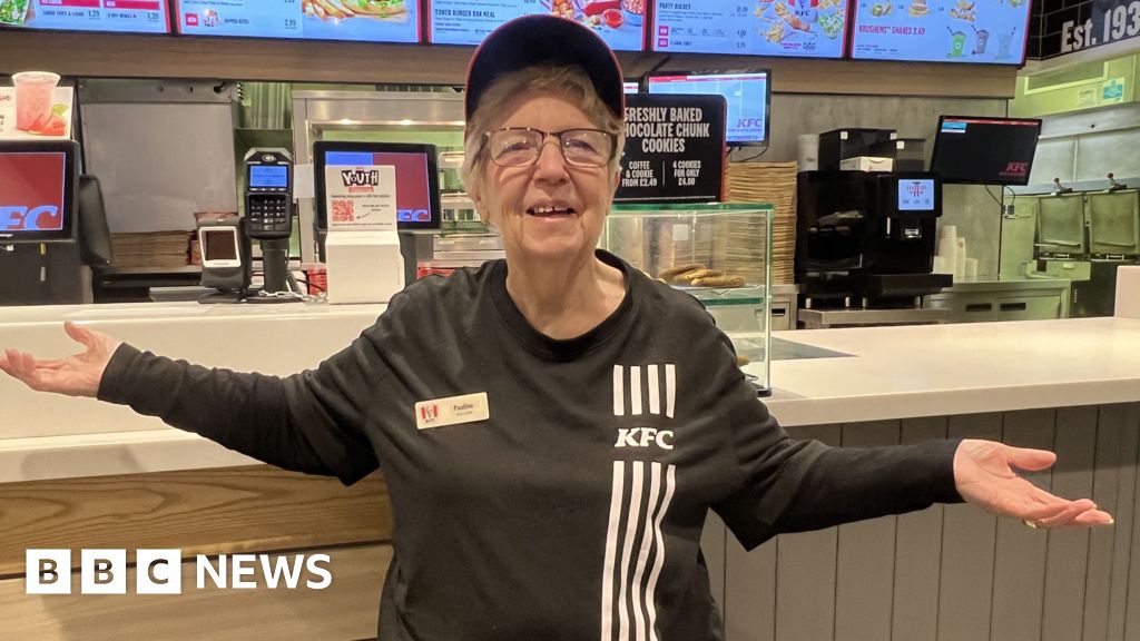 Watch: 'Mrs Chicken' - the woman working at KFC aged 74