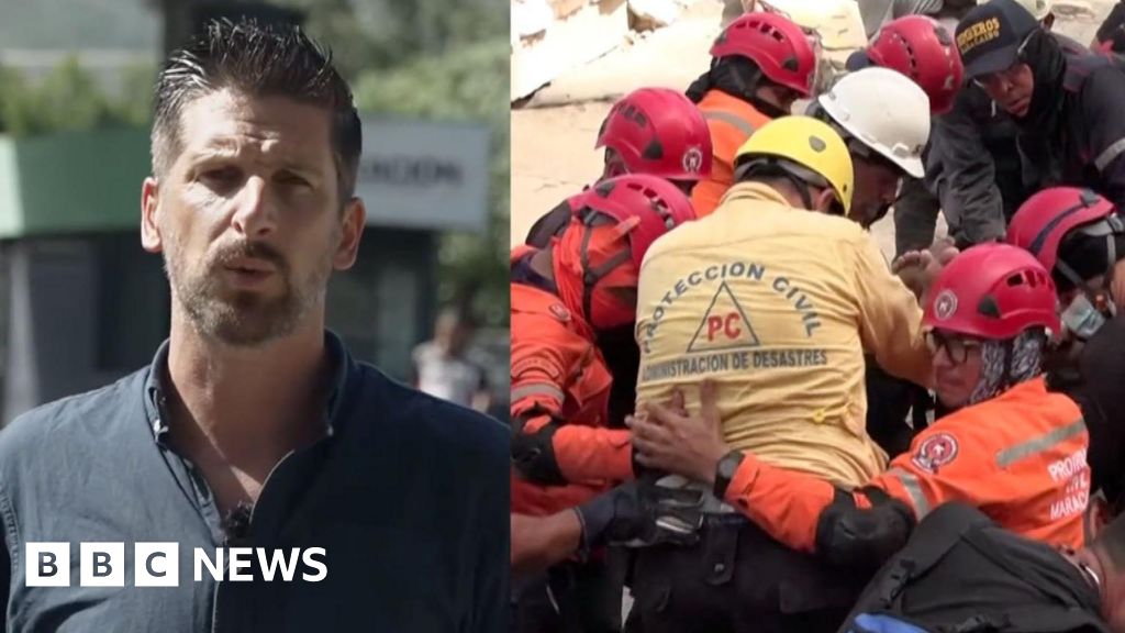 Watch: A race of against the clock for Venezuela earthquake rescuers