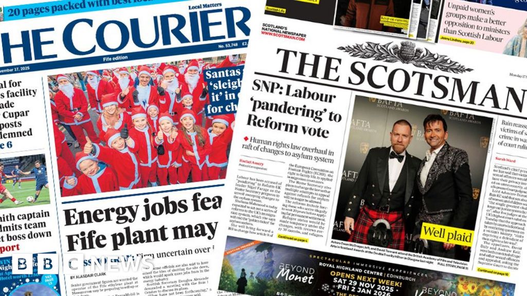 Scotland's papers: Asylum overhaul and energy jobs warnings