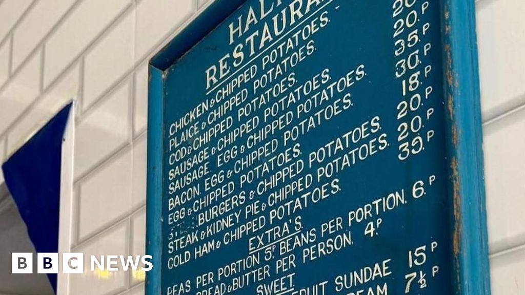 Fish and chips for 20p? The unearthed menu frozen in time