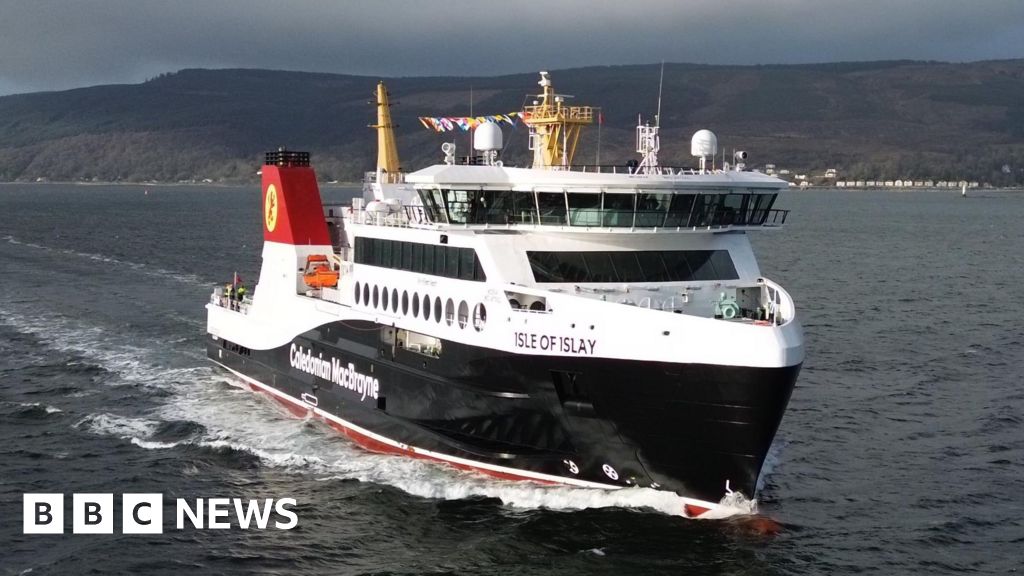 CalMac's newest ferry MV Isle of Islay arrives in Scotland