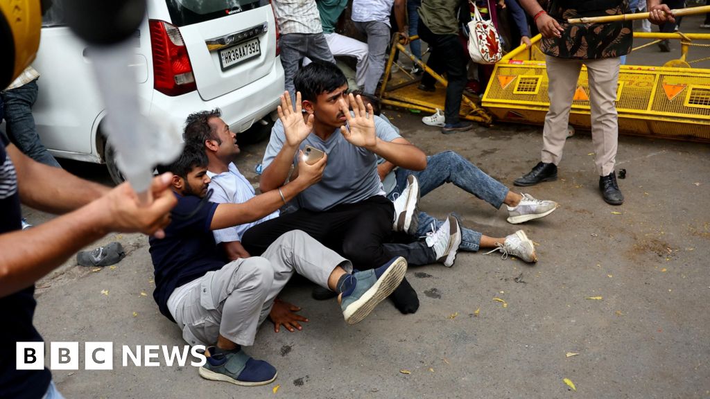Delhi's 'Cockroach' Protesters Demand Education Minister Resign
