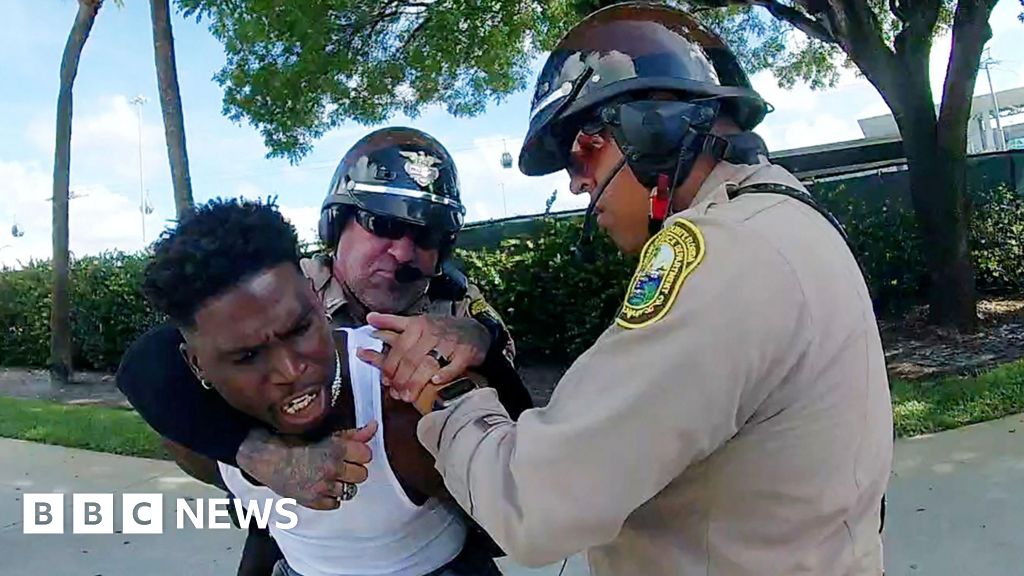 Video of a traffic stop in Tyreek Hill released by Miami Police