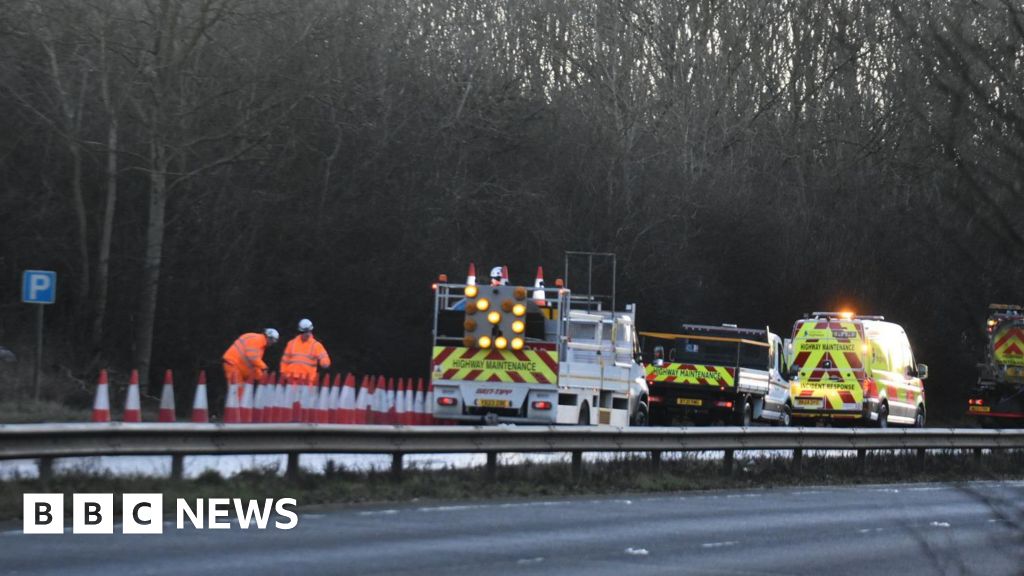 Baby boy dies after car crashes into tree on A1 near Grantham