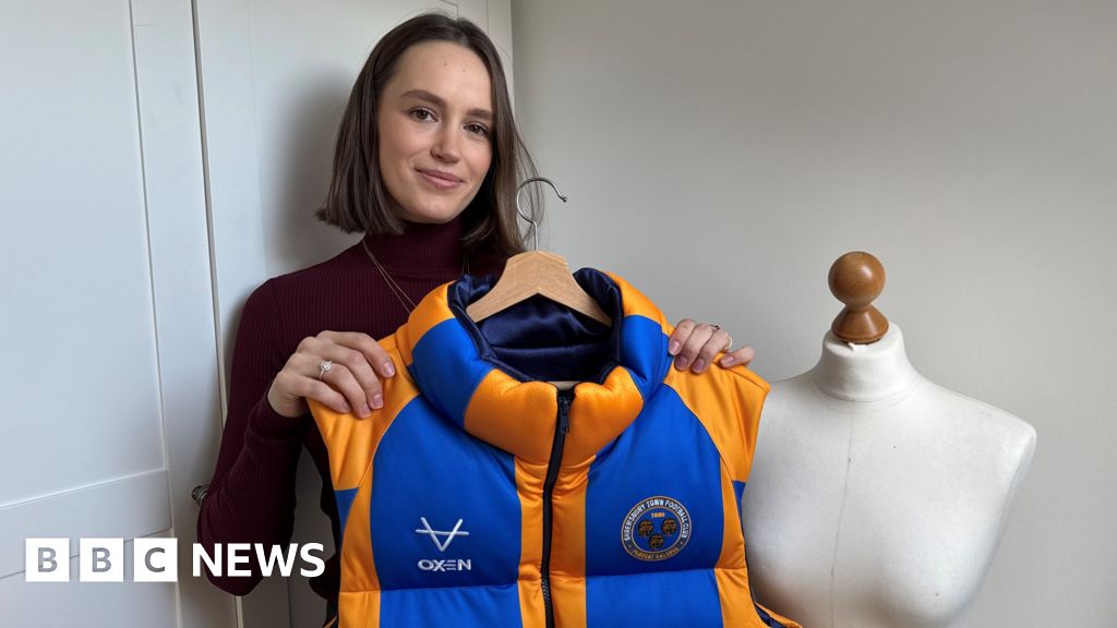 Shropshire designer transforms football shirts into puffer jackets