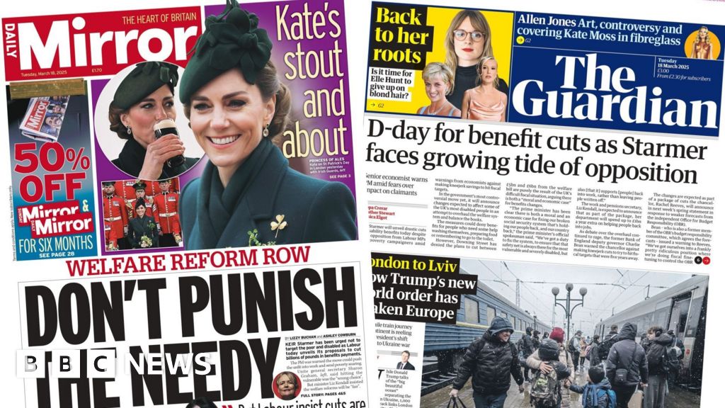 The Papers: D-Day for benefit cuts and Kates stout and about