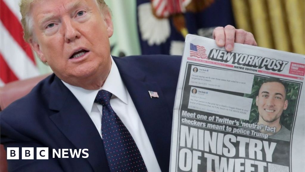 Trump signs executive order targeting Twitter after fact-checking row - BBC