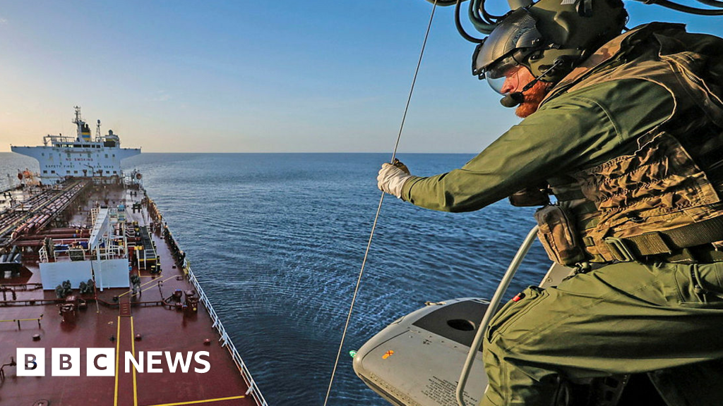 Royal Marines board Russian shadow fleet oil tanker in English Channel