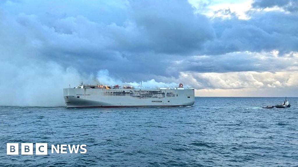Ameland rescue: Ship with 3,000 cars in deadly fire off Dutch coast