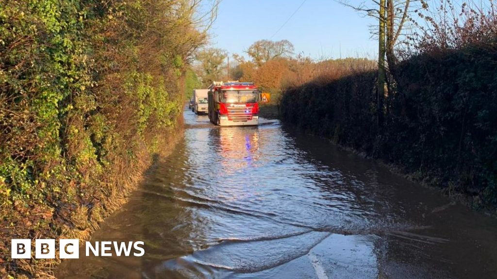 Dorset: Flooding disruption after heavy rainfall 