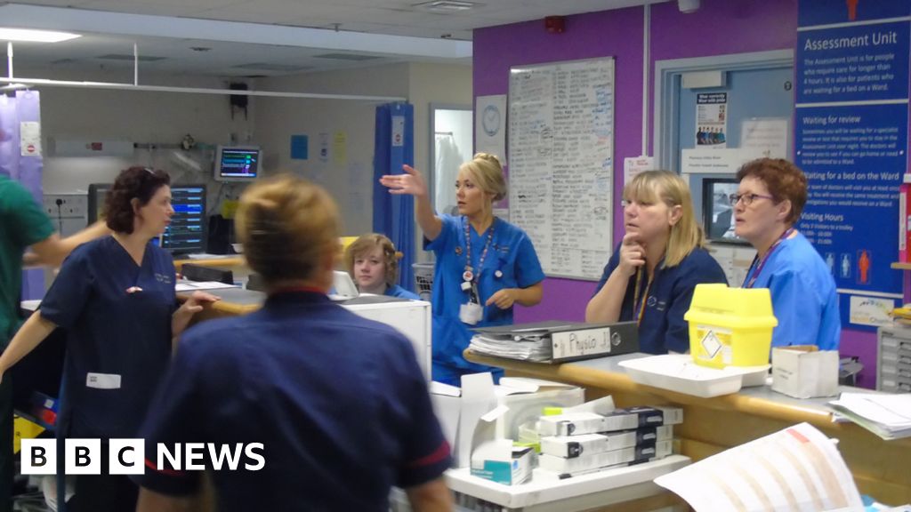 Difficult Days At Cardiff Hospital Emergency Unit Bbc News