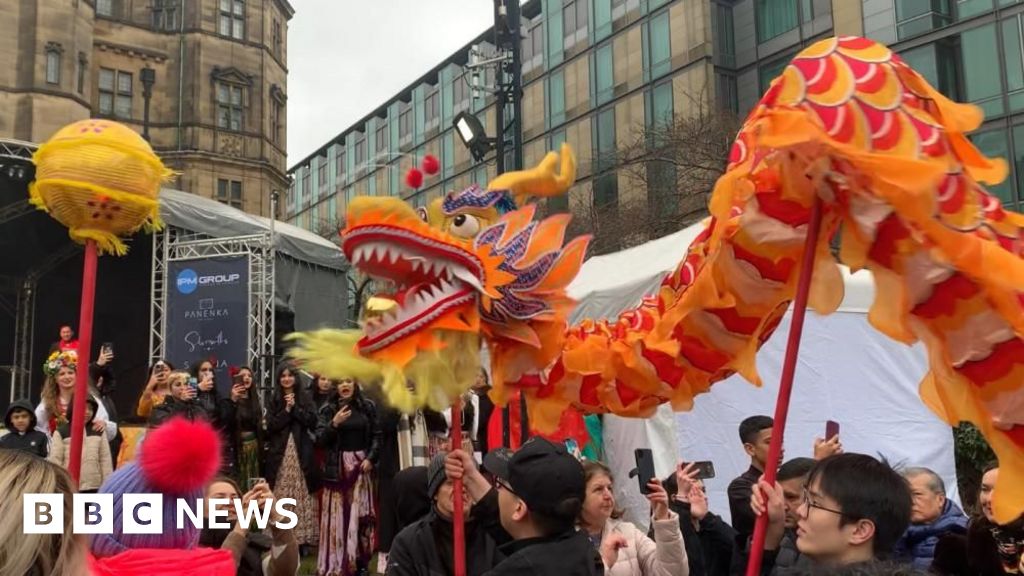 Chinese New Year: Lion dance delights Sheffield crowds