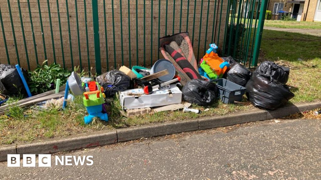 Entire Northampton street warned over excess rubbish bags BBC News