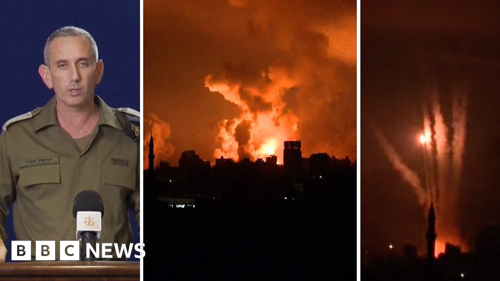 Israel-Gaza: Explosions pierce Gaza darkness as Israel steps up bombing