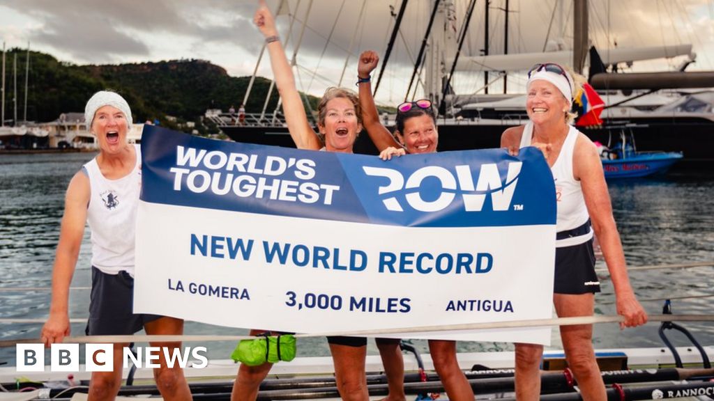 Jersey mums break world record with Atlantic row