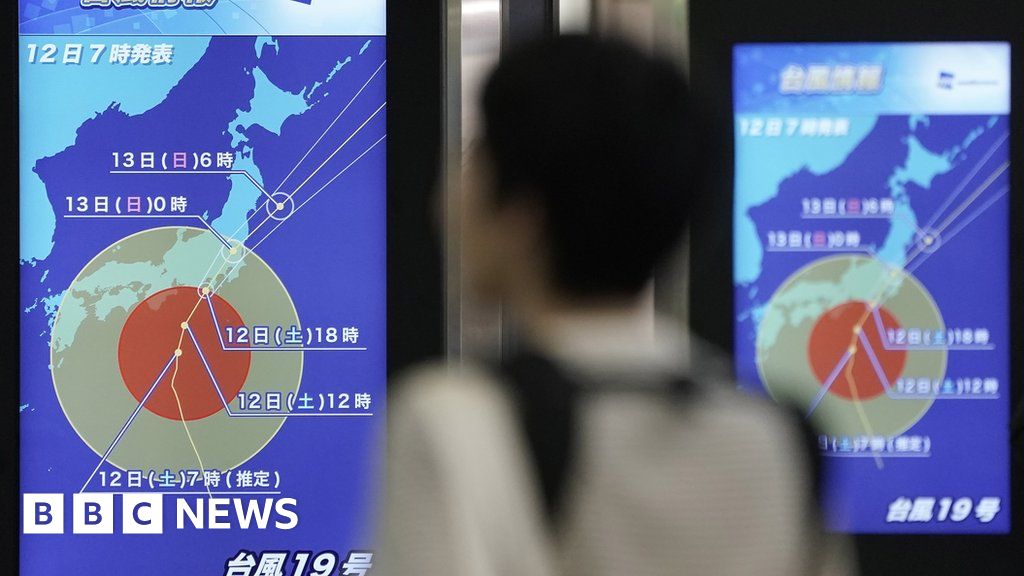 In pictures: Typhoon Hagibis brings strong winds, rain to Japan