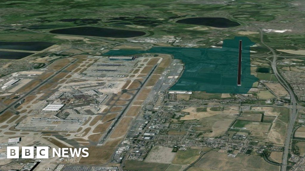 New Heathrow runway: Possible flightpath - BBC News New Heathrow runway: Possible flightpath - BBC News