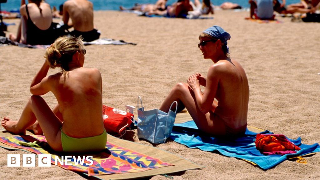 1024px x 576px - Topless sunbathing defended by French interior minister - BBC News