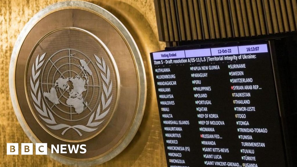 Ukraine war: UN General Assembly condemns Russia annexation