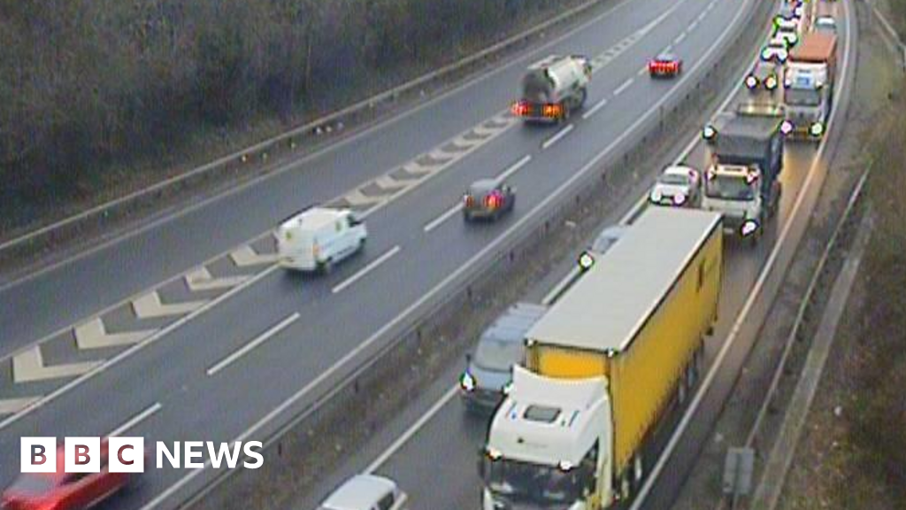 A14 Ipswich delays after multi-vehicle crash
