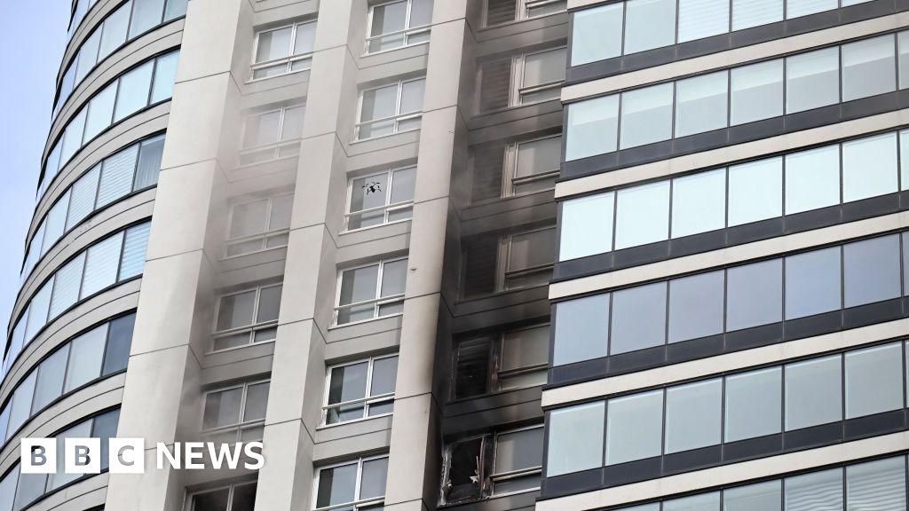 Lusinan dievakuasi saat api pecah di gedung pencakar langit Buenos Aires