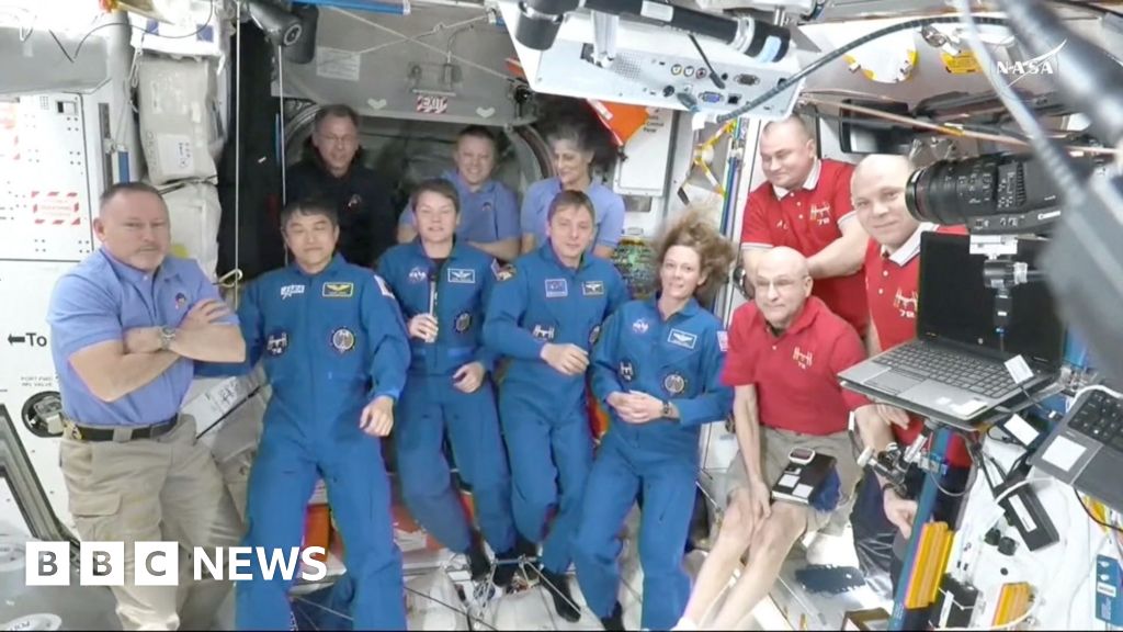 Watch: Smiles and hugs as new crew arrives on ISS