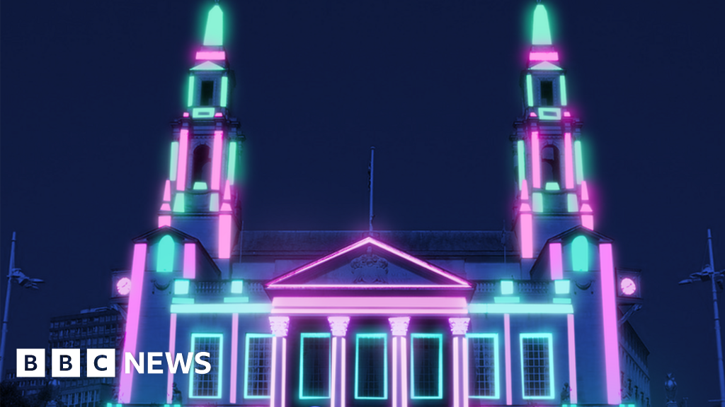 Leeds Light Night Annual event set to illuminate 'playful' city BBC News