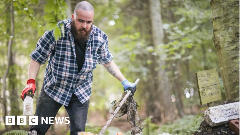 The TikTok star cleaning up litter in Scotland’s forests