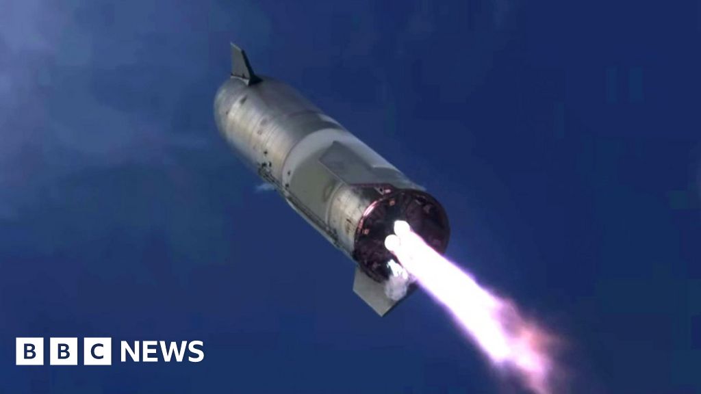 Spacex S Starship Rocket Lands But Then Explodes c News
