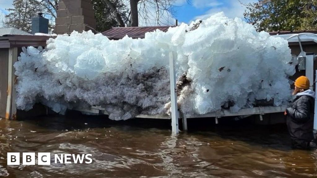 'Pictures don't do it justice' - Giant ice chunks ram into Michigan homes