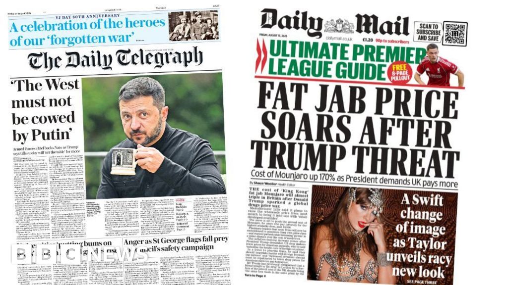 The Papers: Putin ready to make deal and VJ Day 80 years on
