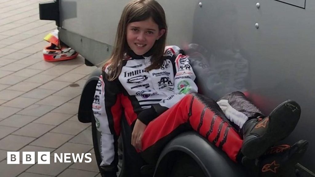 The 11 Year Old Racing Karts At 60mph Bbc News