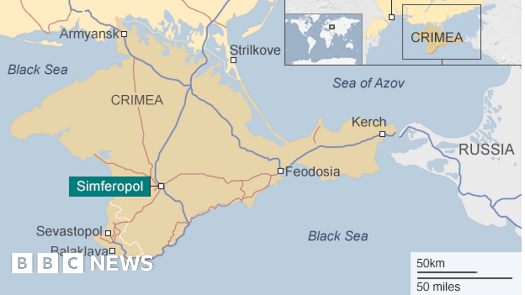  128284990 Ukraine Crimea Russia Map V6 624 