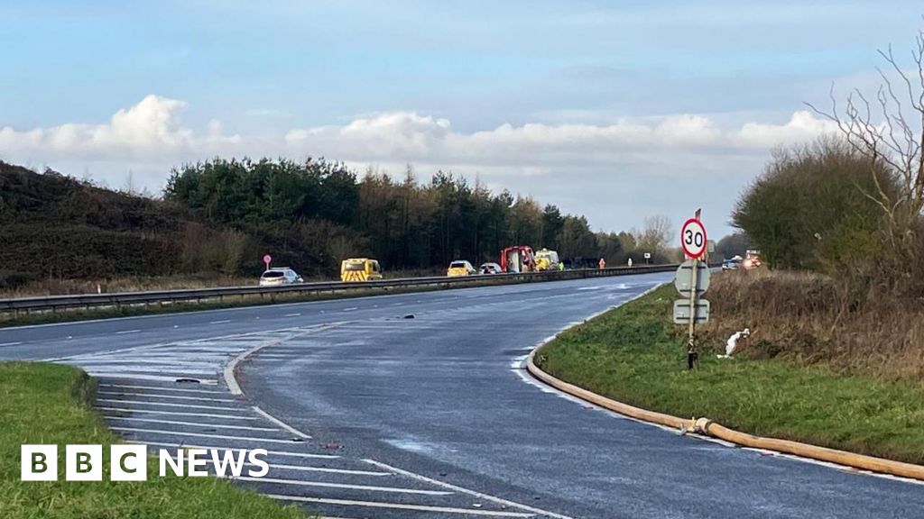 Barnetby Top crash Man dies after HGV overturns